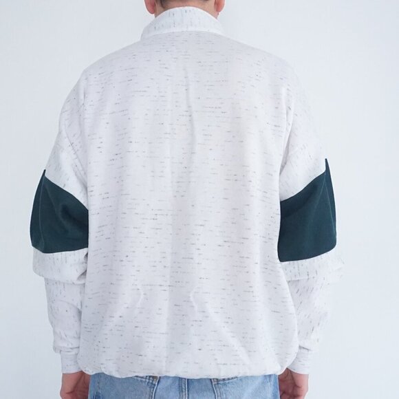 Vintage San Francisco Quarter Zip Puff Print Pullover Sweater 2XL - Picture 2 of 11